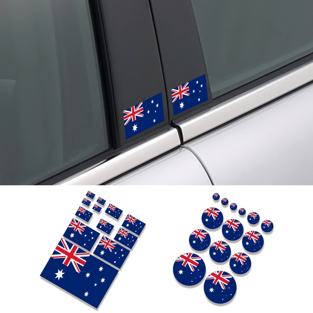 Car Accessories Australia - Varias pegatinas de diseño de bandera