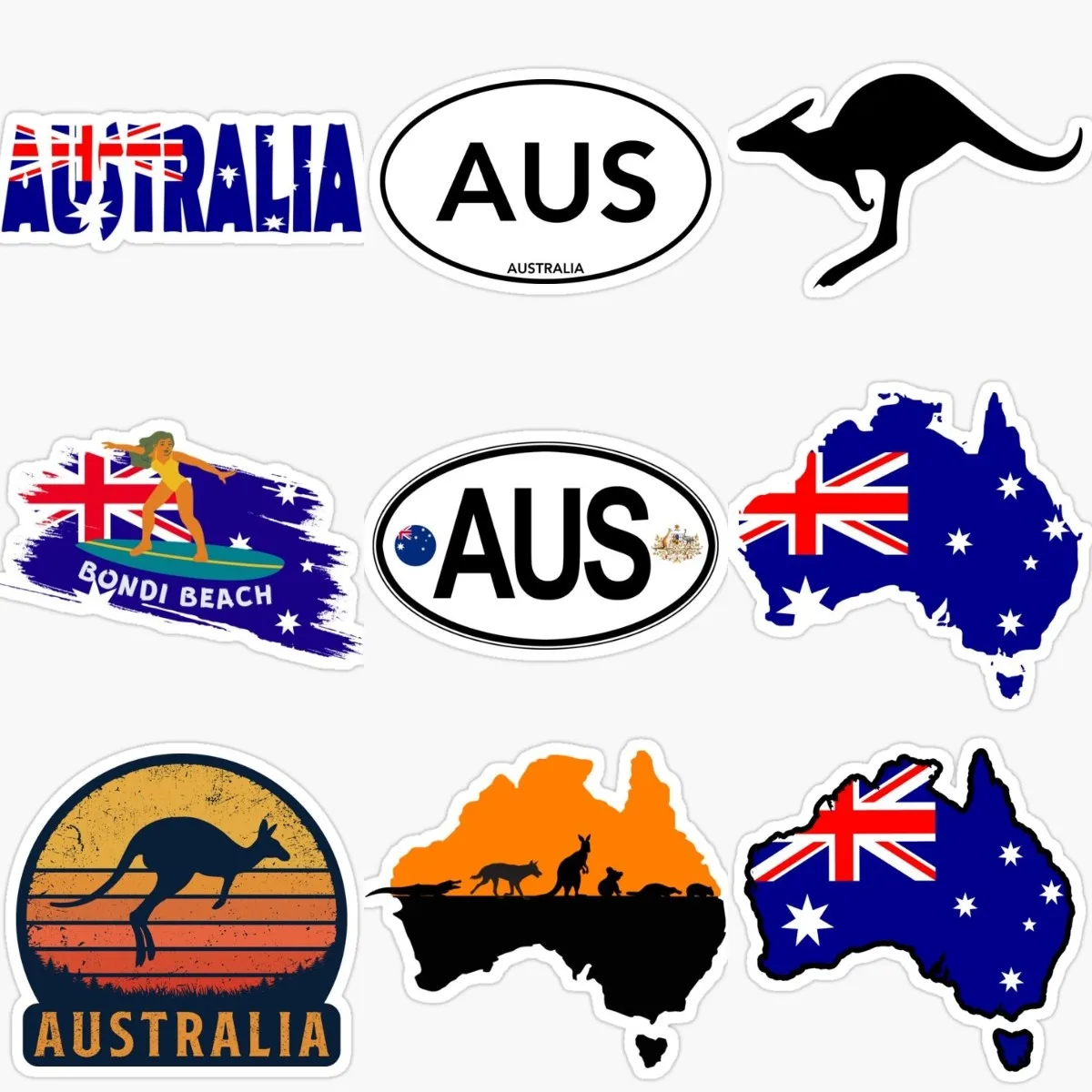 Car Accessories Australia - Creativo AUS bandera de Australia mapa