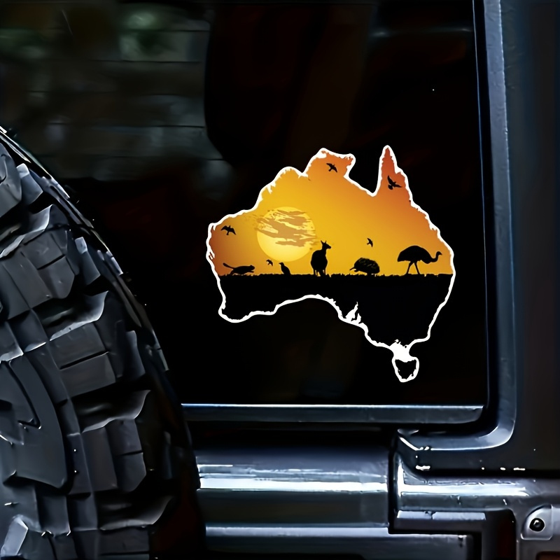 Car Accessories Australia - Pegatinas de vinilo con silueta de