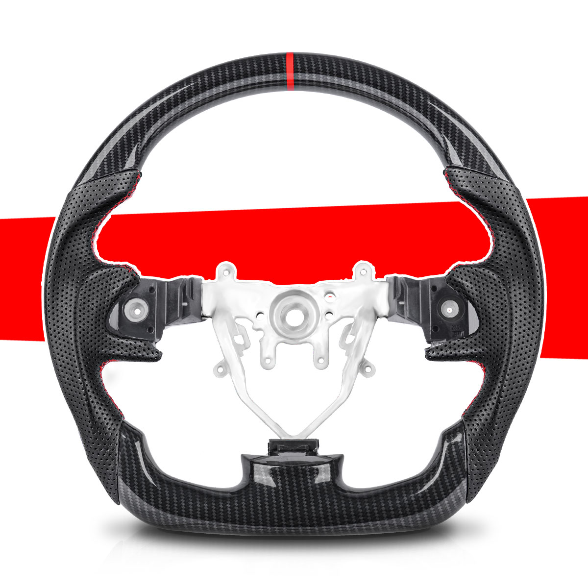 Volante de fibra de carbono co - Car Accessories Racing reseña y precio
