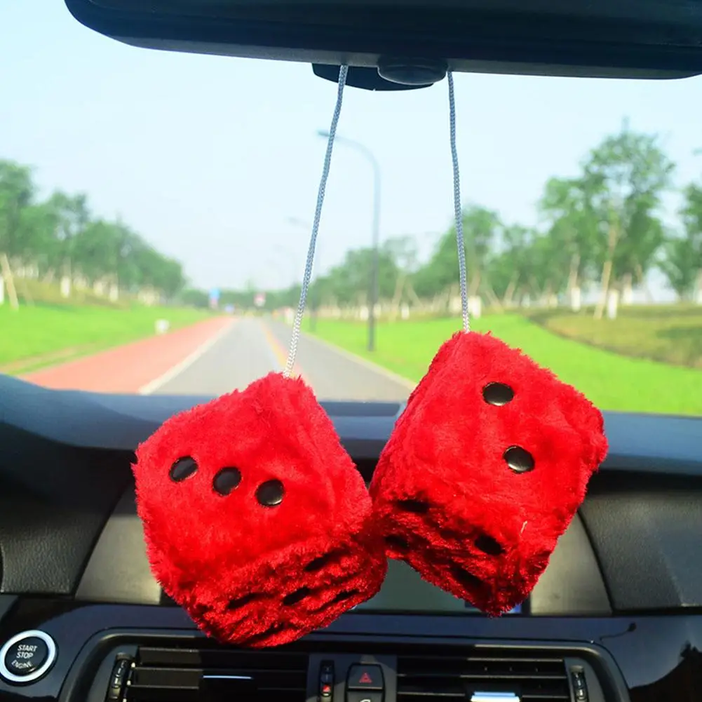 Dados suaves y peludos de 7,5  - Car Accessories Mirror Hanging reseña y precio