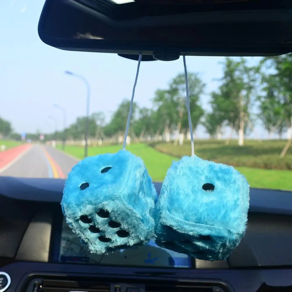 Dados suaves y peludos de 7,5  - Car Accessories Mirror Hanging reseña y precio
