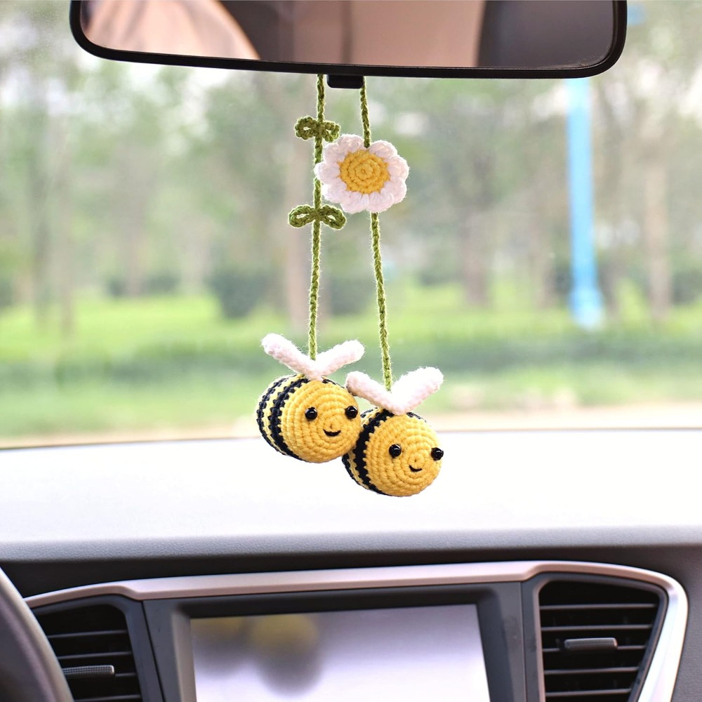 Lindo Colgante de Abeja Tejida - Car Accessories Mirror Hanging reseña y precio