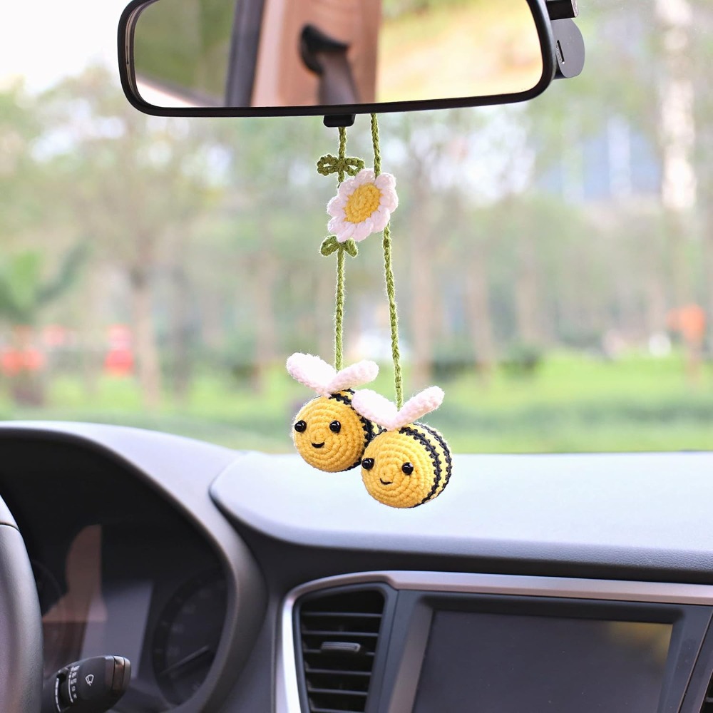 Lindo Colgante de Abeja Tejida - Car Accessories Mirror Hanging reseña y precio