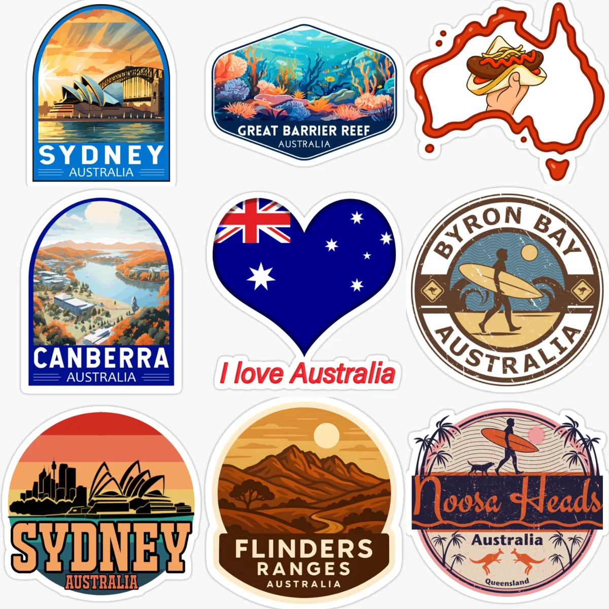 Pegatinas creativas impermeabl - Car Accessories Australia reseña y precio