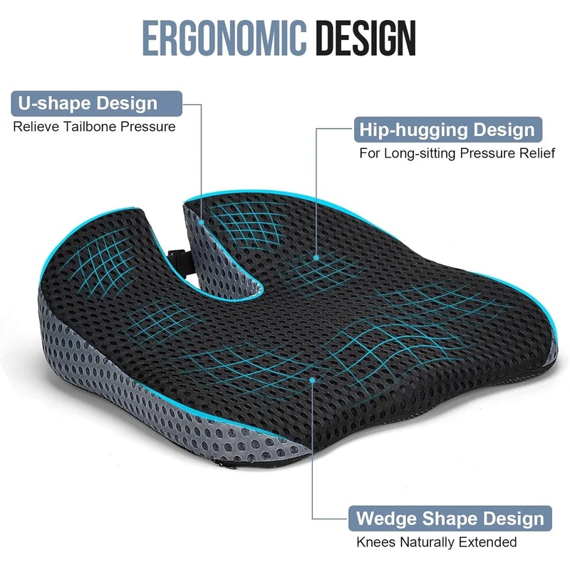 Cojín de espuma viscoelástica  - Car Seat Cushion Memory Foam reseña y precio
