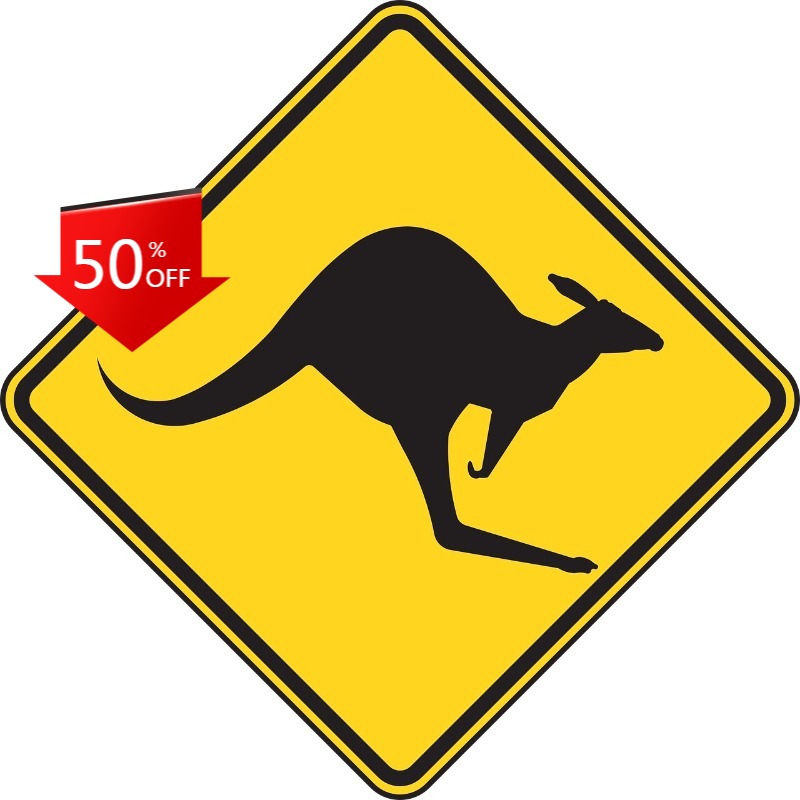 Pegatina de Canguro, Señal de  - Car Accessories Australia reseña y precio