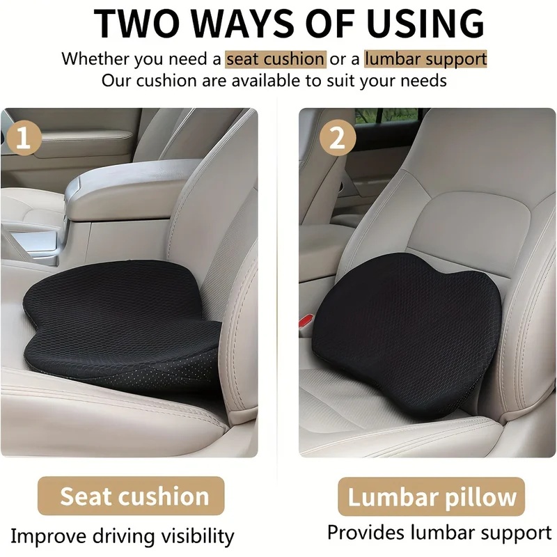 Cojín de Asiento de Coche 2 en - Car Seat Cushion Memory Foam reseña y precio